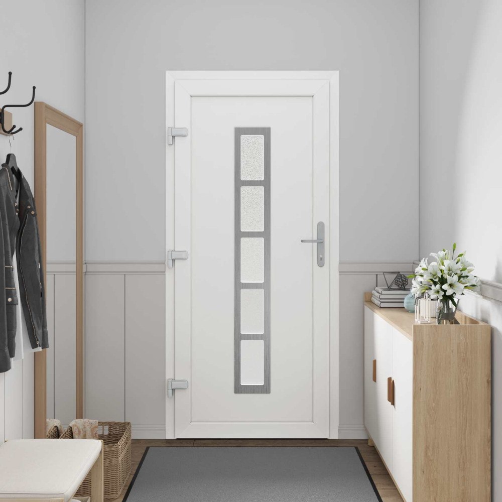 vidaXL Framdörr Antracit 88 x 200 cm PVC