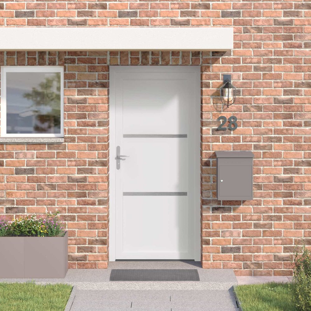 vidaXL Framdörr Vit 98 x 208 cm PVC