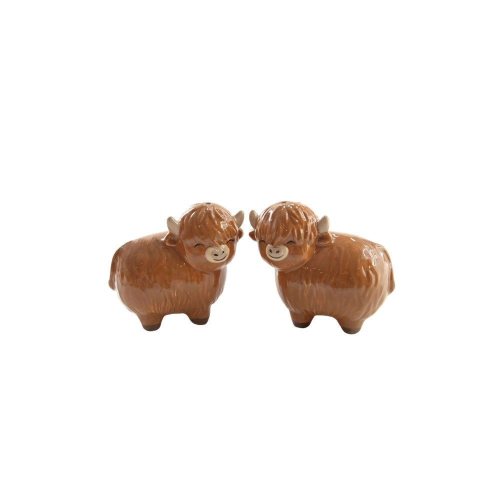 SASS & BELLE Highland Cow Salt & Pepper Shakers
