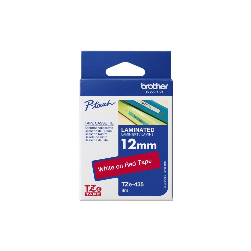 Brother Brother TZe-435 - bandlaminat - 1 kassett(er) - Rulle (1,2 cm x 8 m)