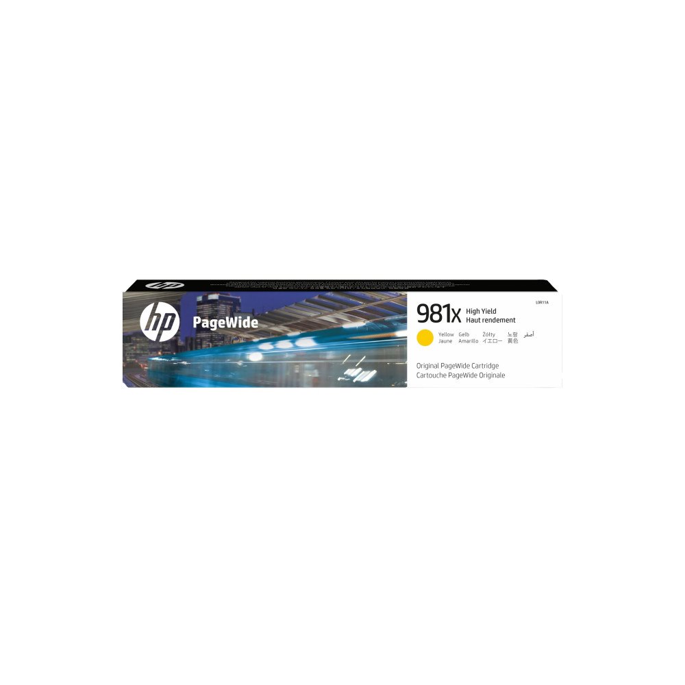 Hewlett-Packard HP 981X - Lång livslängd - gul - original - PageWide - bläckpatron