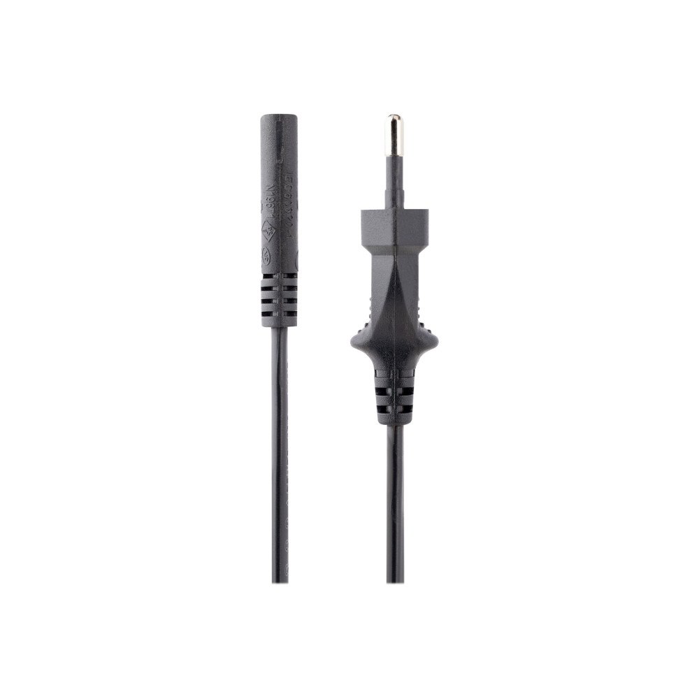 StarTech.com StarTech.com 1 m nätsladd för bärbara datorer, EU-kontakt till C7, 2,5 A 250 V, 18AWG, ersättningssladd för bärbara dato...