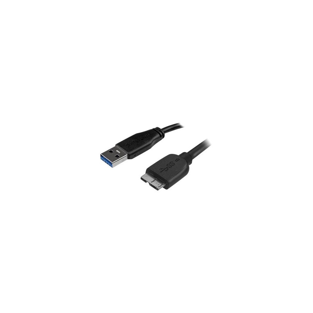 StarTech.com StarTech.com Slim Micro USB 3.0 kabel – 3 m - USB-kabel - Micro-USB typ B till USB typ A - 3 m