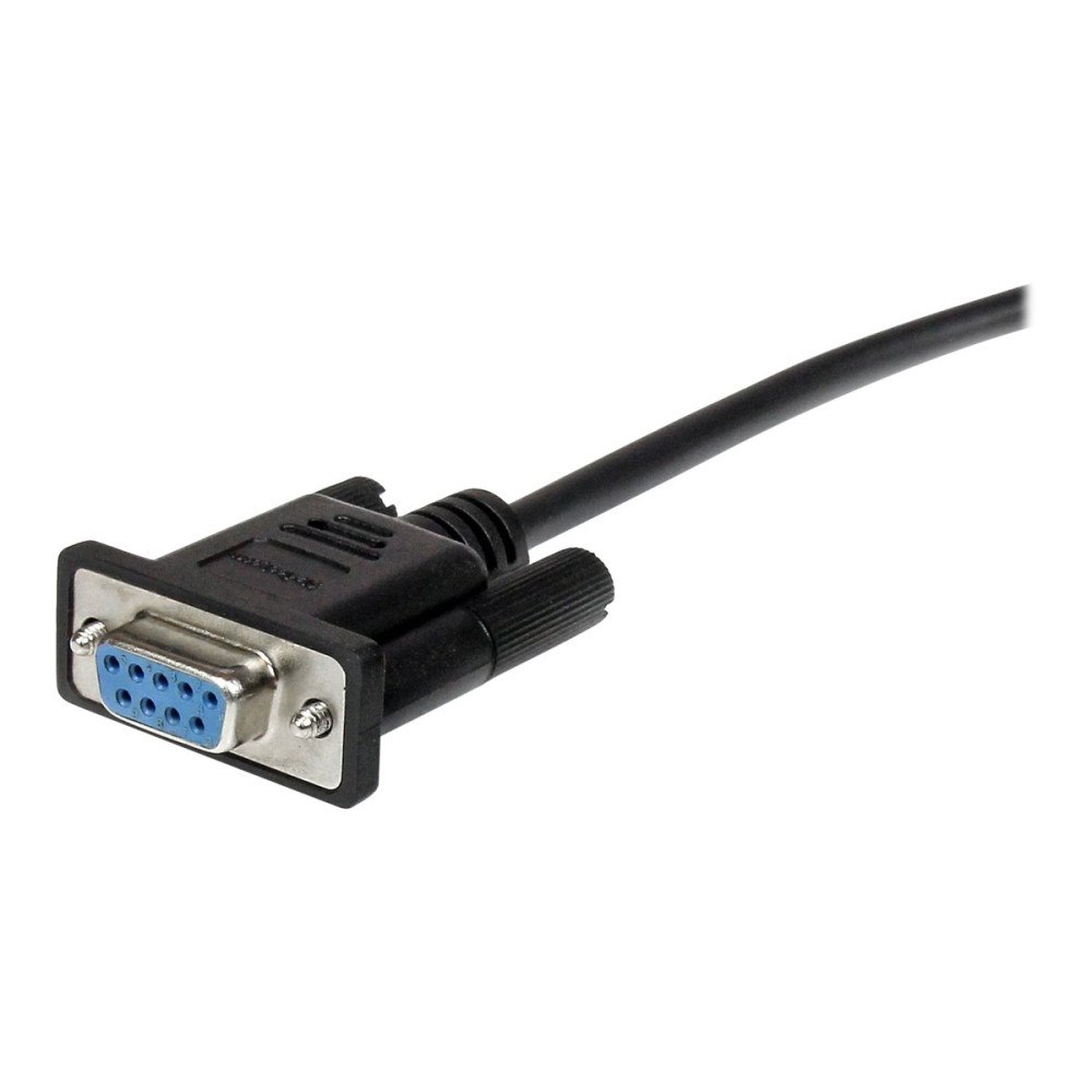 StarTech.com StarTech.com 0.5m Black Straight Through DB9 RS232 Serial Cable - DB9 RS232 Serial Extension Cable - Male to Female Cabl...