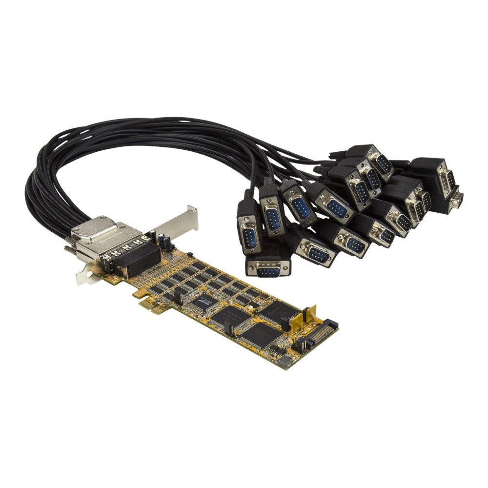StarTech.com Startech 16 Port PCI Express Serial Card - High-Speed PCIe Serial Card - expansionsmodul - PCIe 1.1 - RS-232 x 2