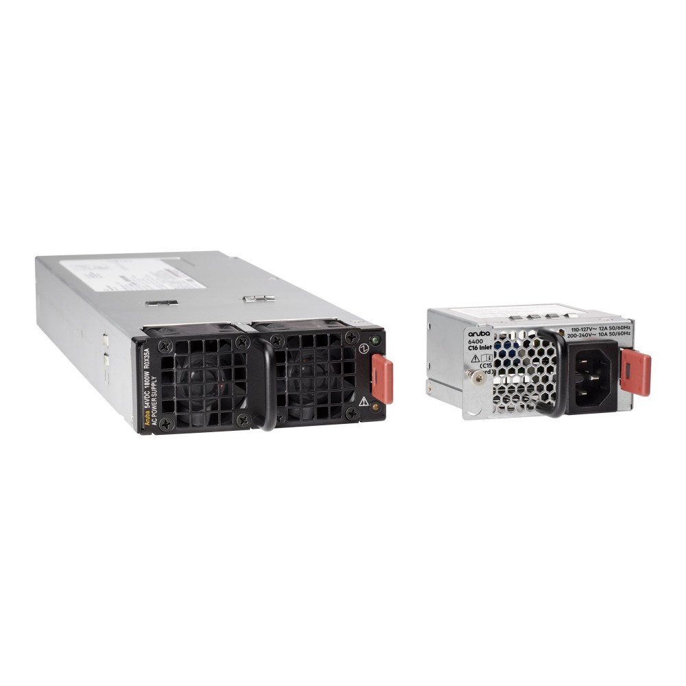 Hewlett Packard Enterprise HPE Aruba - med C16-inloppsadapter - nätaggregat - hot-plug/redundant - 1800 Watt