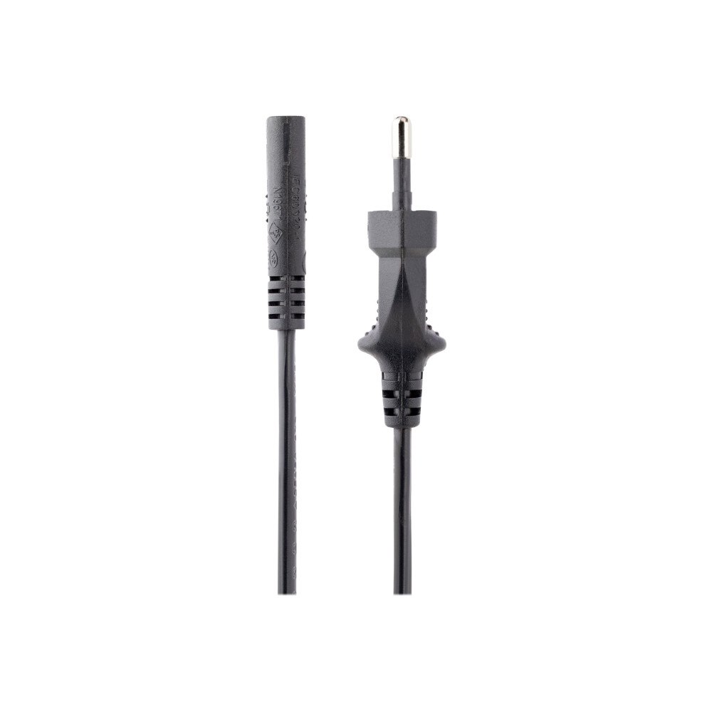 StarTech.com StarTech.com 2m (6ft) Laptop Power Cord, EU Plug to C7, 2.5A 250V, 18AWG, Notebook / Laptop Replacement AC Power Cord, P...