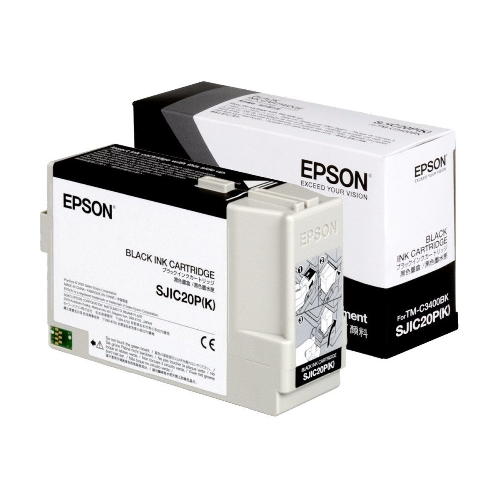 EPSON Epson SJIC20P(K) - svart - original - bläckpatron