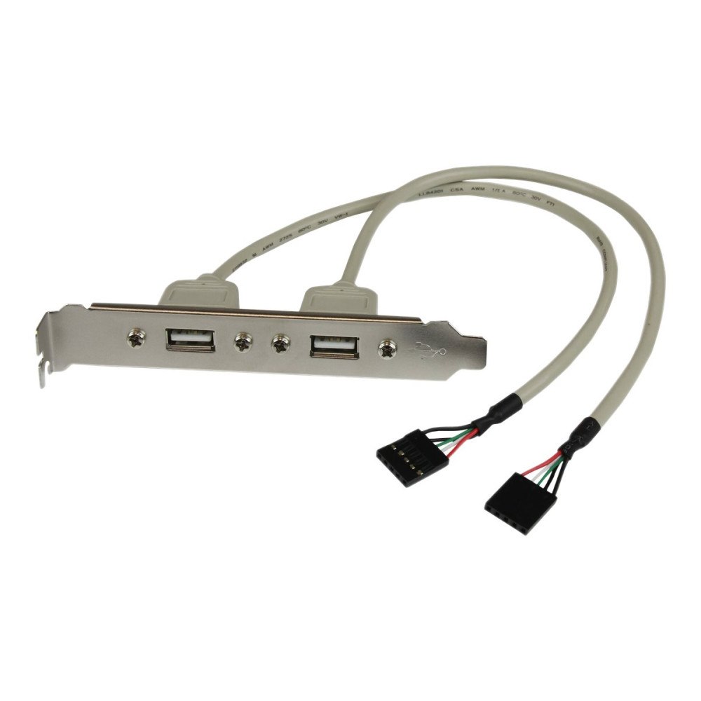 StarTech.com StarTech.com USB A hona-portadapter med 2 portar - USB-panel - USB till 5 pin ingång