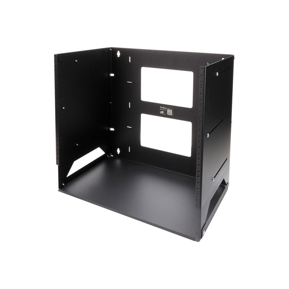 StarTech.com Startech Väggmonterbart serverrack med inbyggd hylla - solitt stål - 8U - stativ (väggmontering) - 8U