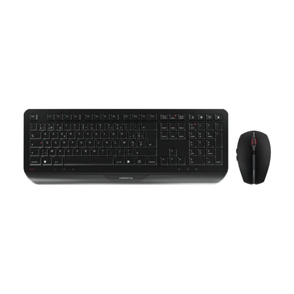 CHERRY CHERRY GENTIX DESKTOP - sats med tangentbord och mus - belgisk - svart Inmatningsenhet