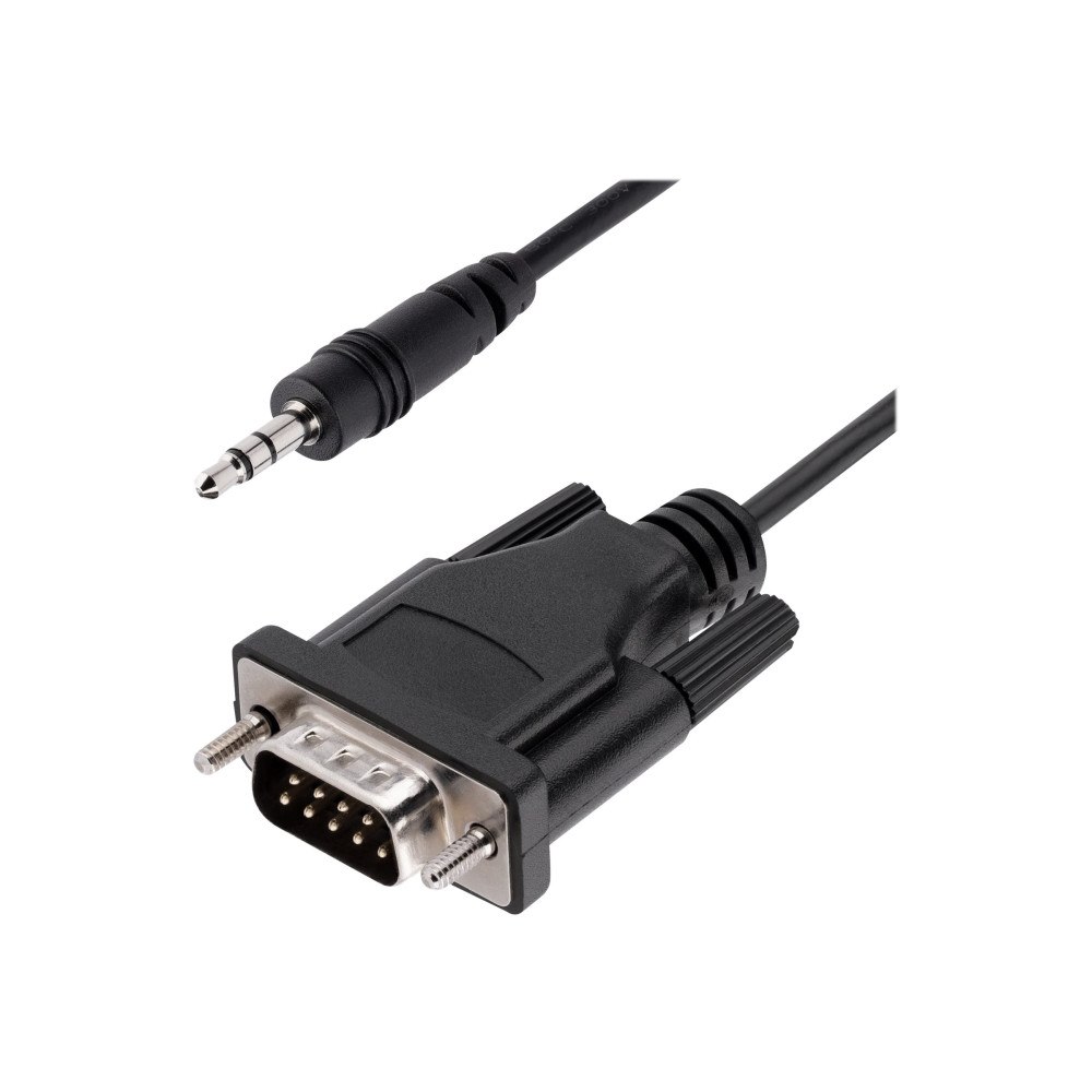 StarTech.com StarTech 3ft (1m) DB9 to 3.5mm Serial Cable for Serial Device Configuration, RS232 DB9 Male to 3.5mm Cable for Calibrati...