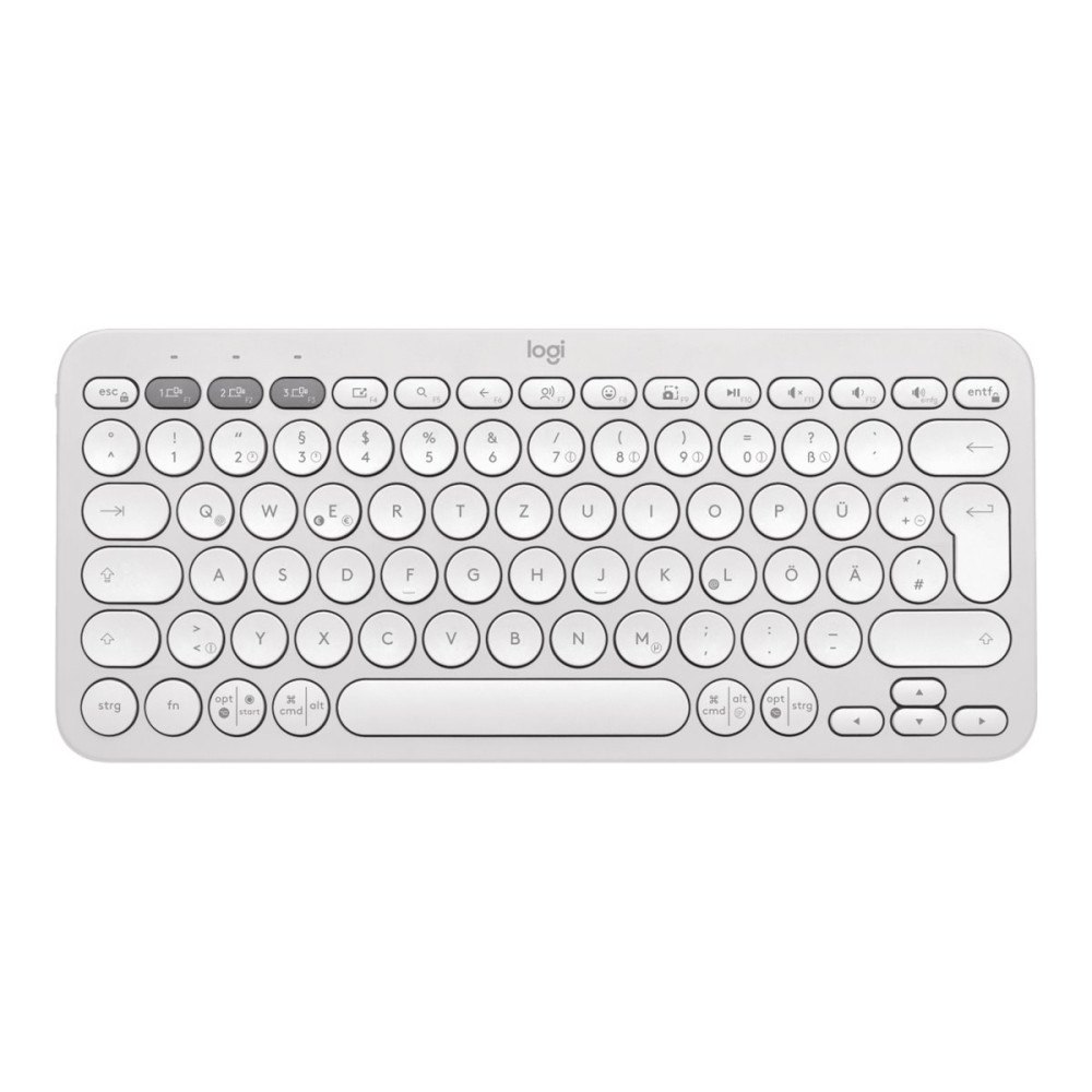 Logitech Logitech Pebble Keys 2 K380s - tangentbord - QWERTZ - tysk - tonal white Inmatningsenhet