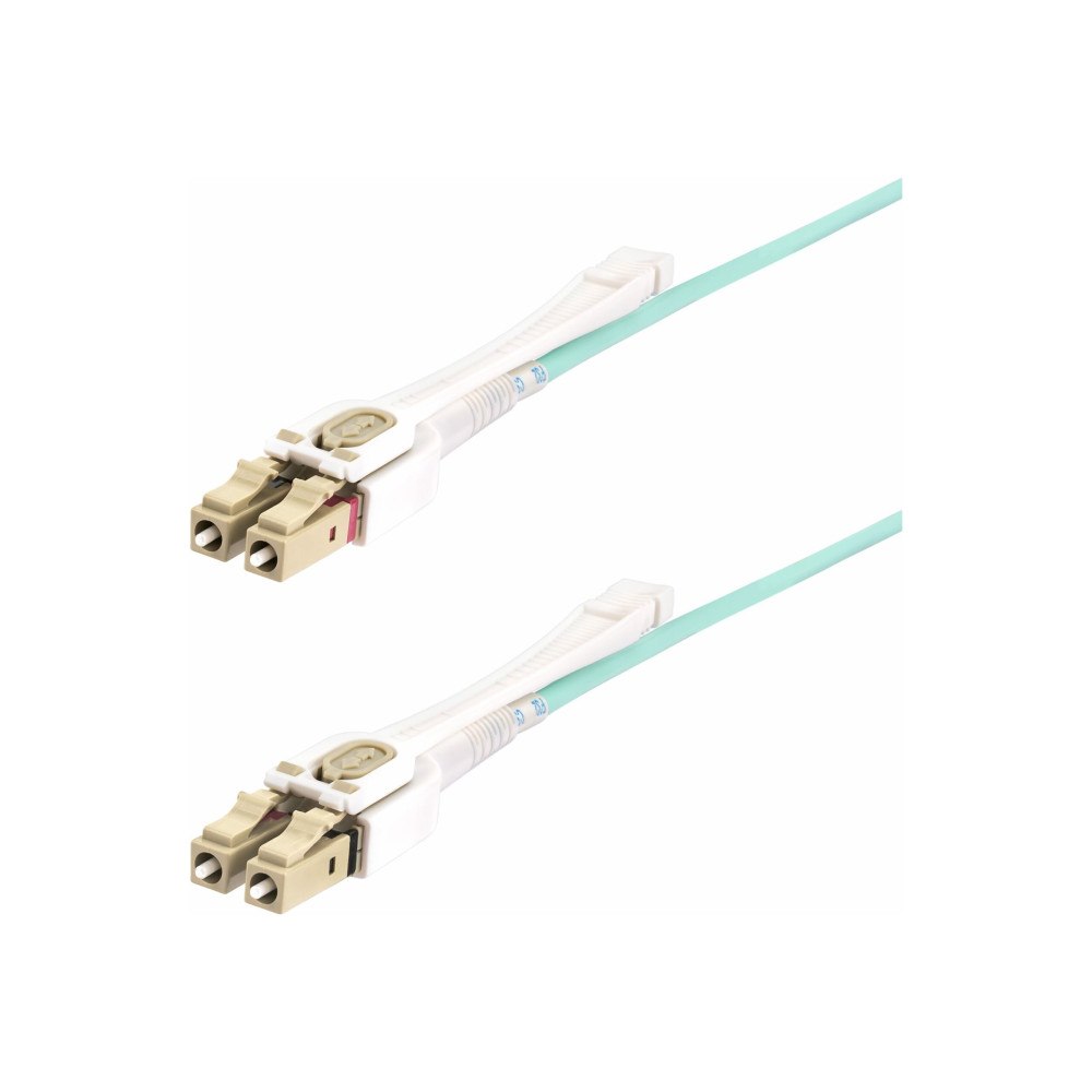 StarTech.com StarTech.com 3m (10ft) LC to LC (UPC) OM4 Multimode Fiber Optic Cable w/Push Pull Tabs, 50/125µm, 100G Networks, Bend In...