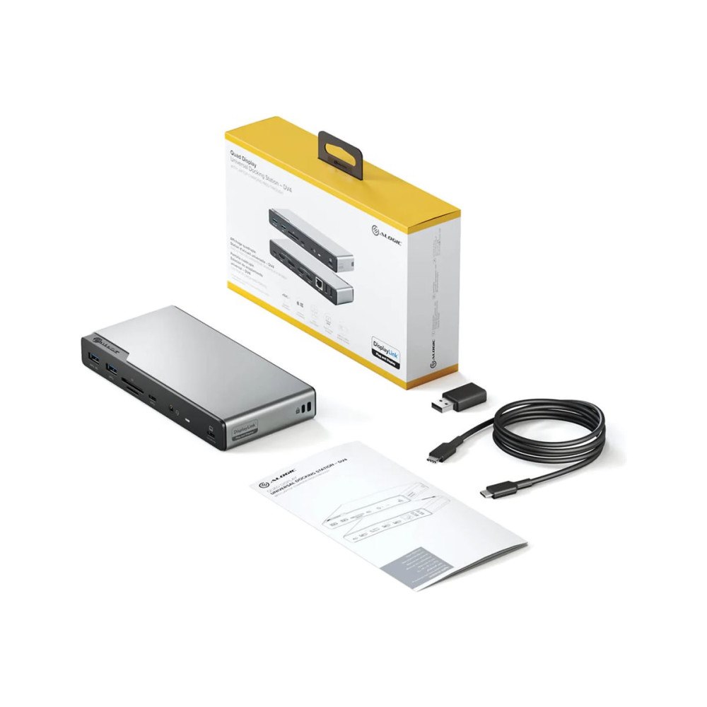 Alogic ALOGIC DV4 - dockningsstation - USB-C / USB-A - 3 x HDMI, DP - 1GbE
