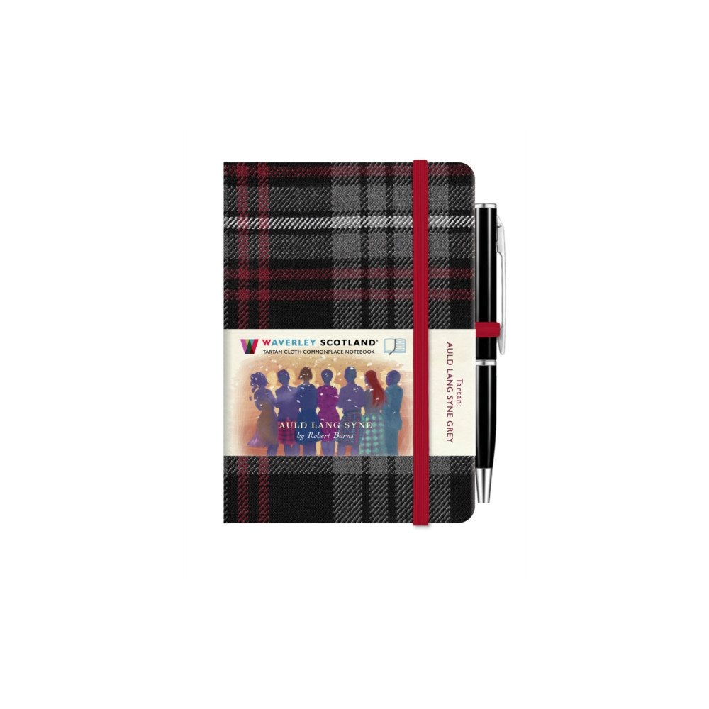 The Gresham Publishing Co. Ltd Auld Lang Syne Grey Mini Hardback Notebook with Pen; 10.5cm x 7cm (inbunden, eng)