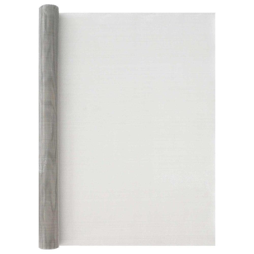 vidaXL Nätduk 100 x 500 cm 20 Mesh Rostfritt stål 201 Silver