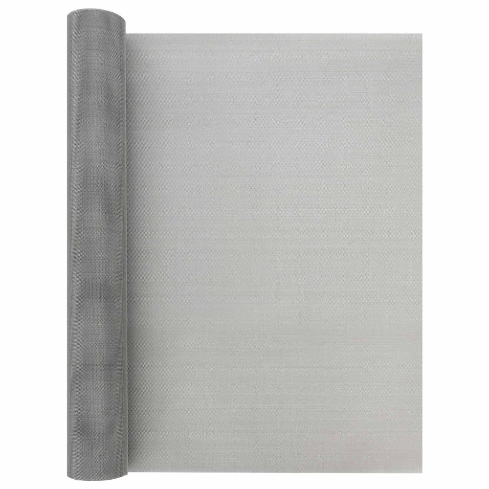 vidaXL Nätduk 60 x 2000 cm 30 Mesh Rostfritt stål 201 Silver