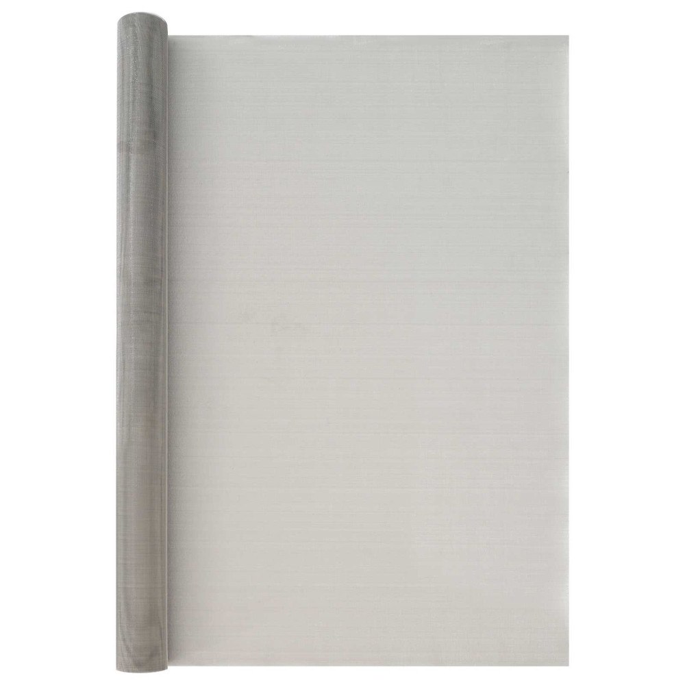 vidaXL Nätduk 100 x 1000 cm 30 Mesh Rostfritt stål 201 Silver