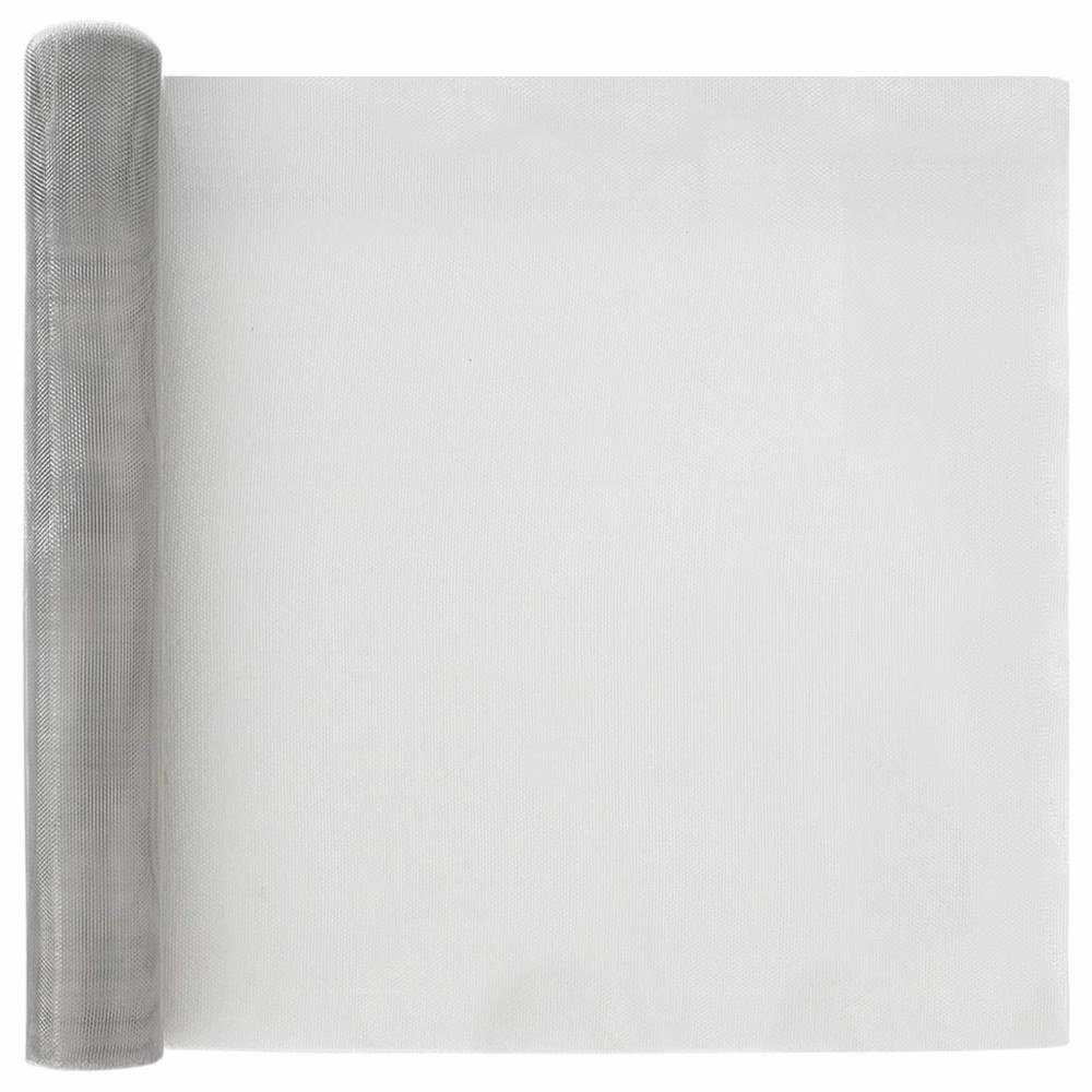 vidaXL Nätduk 60 x 500 cm 18 Mesh Rostfritt stål 201 Silver