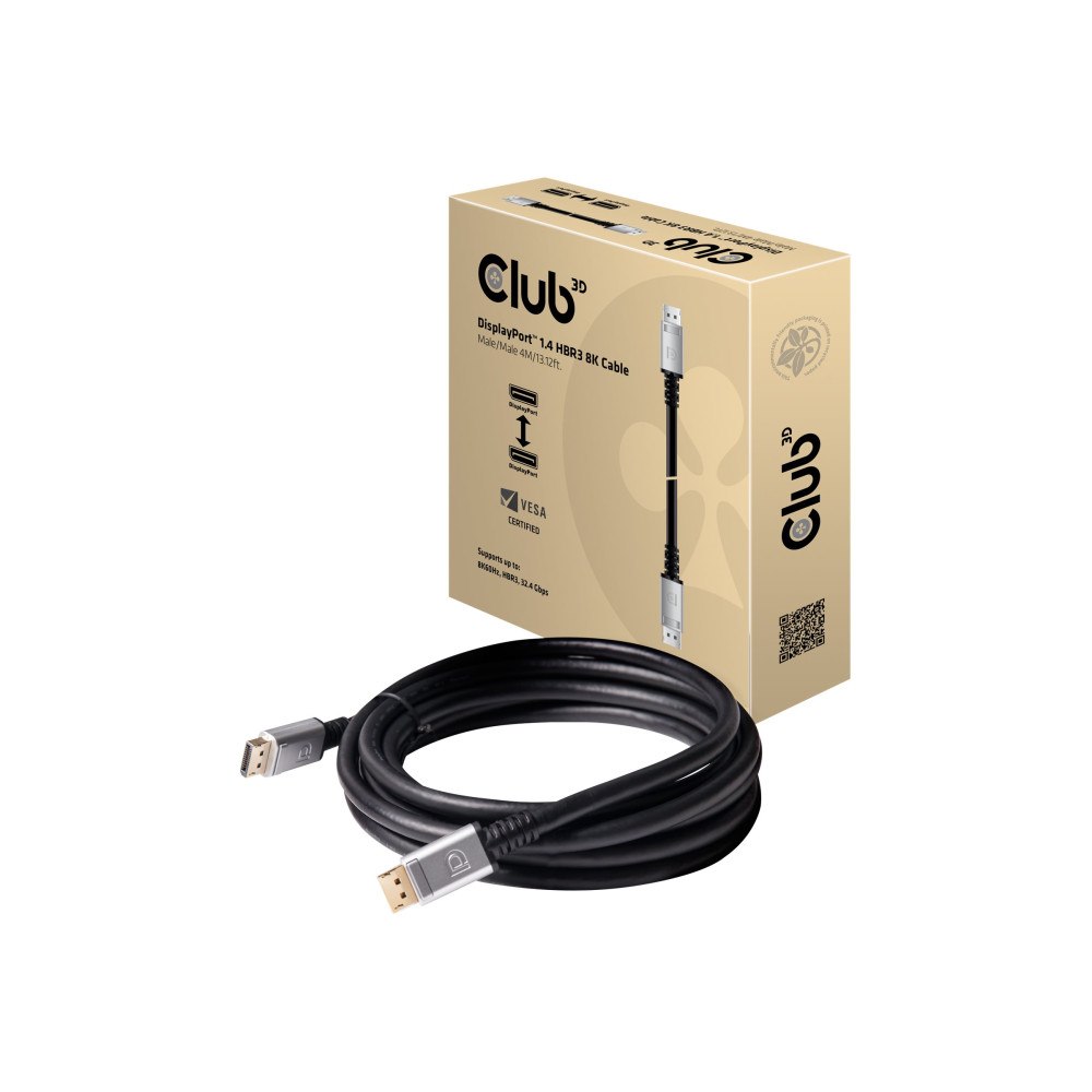 Club 3D Club 3D - DisplayPort-kabel - DisplayPort till DisplayPort - 4 m