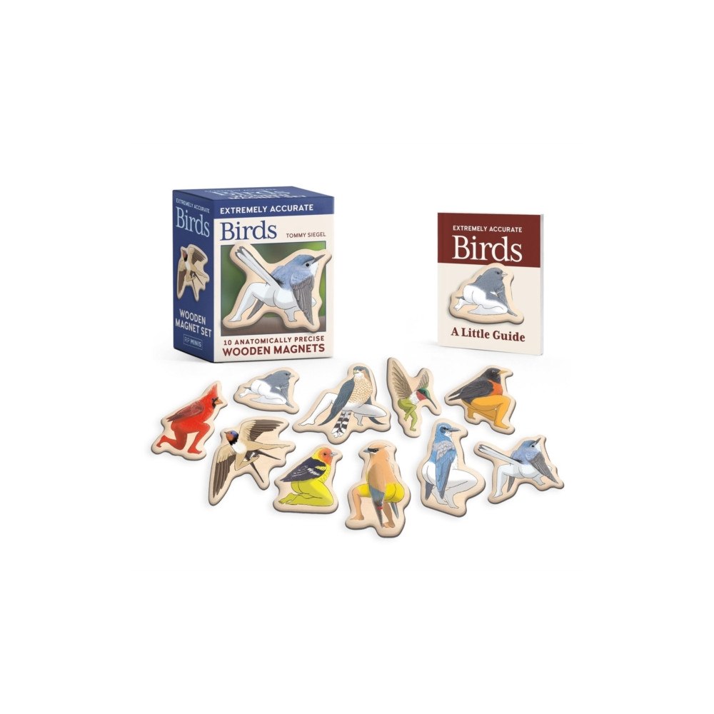 Running Press Extremely Accurate Birds Wooden Magnet Set