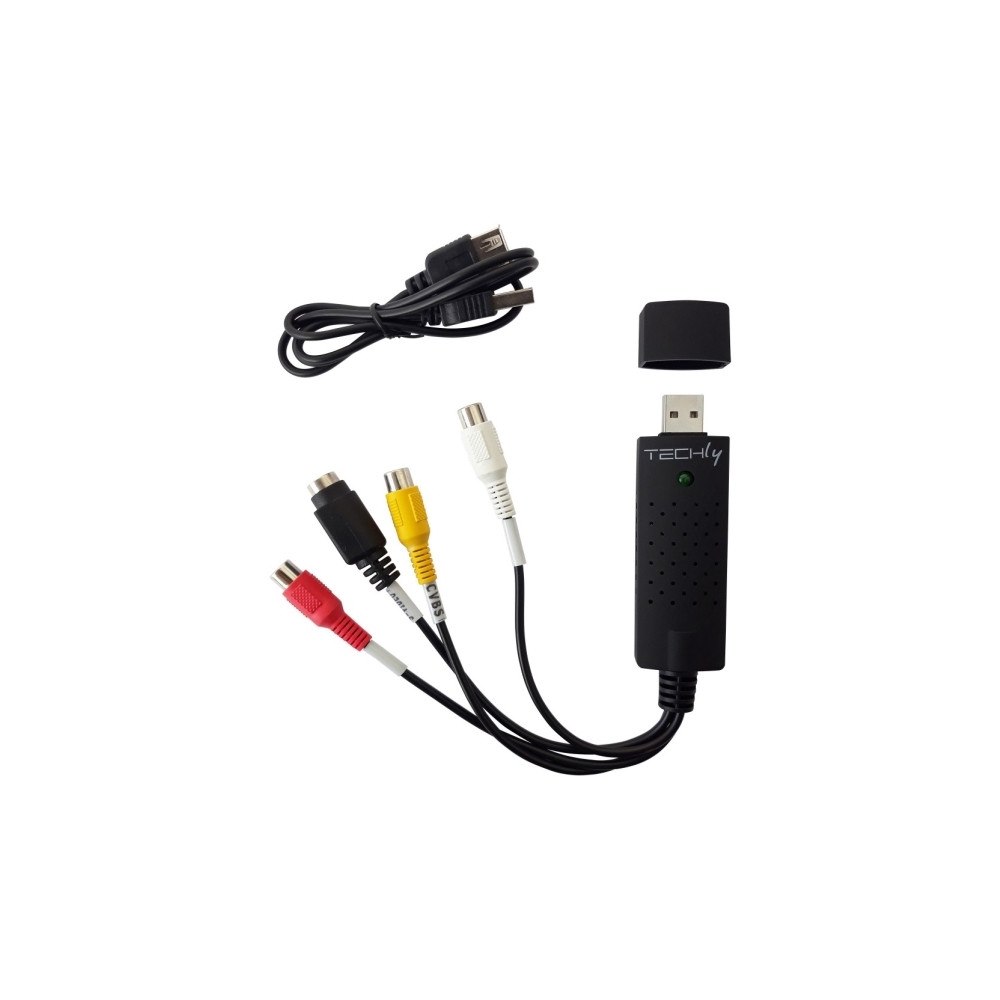 TECHLY Techly I-USB-VIDEO-700TY, Svart, Windows 10, Windows 2000, W...