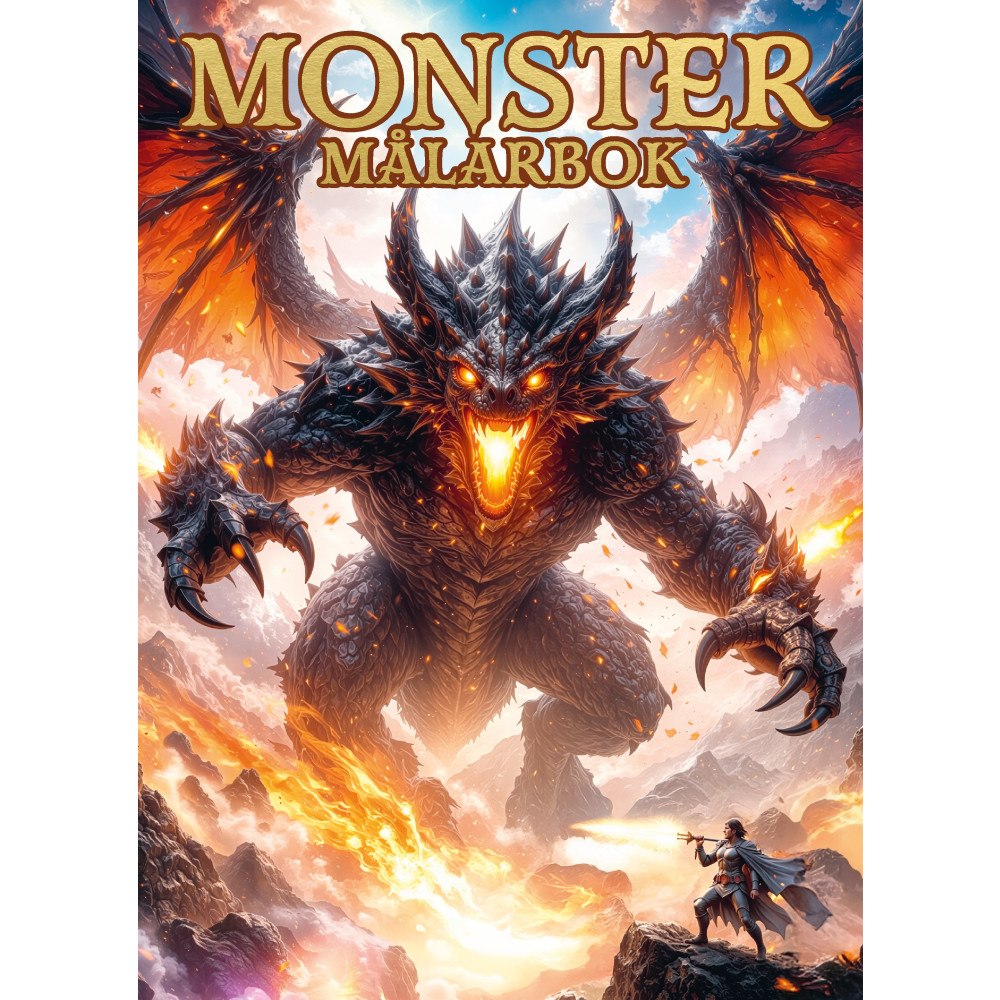 Tukan Förlag Monster målarbok (häftad)