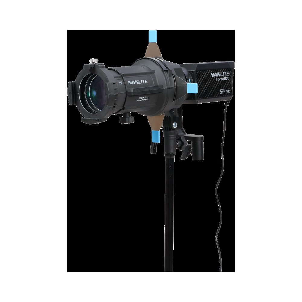 NANLITE NANLITE Forza 60C LED Color Spot Light with 19°&36° Projection Attachment -  Ex Battery grip