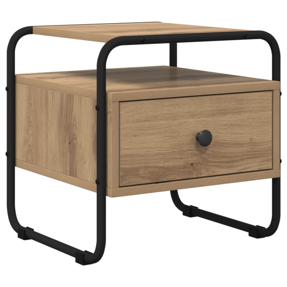 vidaXL Nattduksbord Artisan-ek 40 x 39,5 x 40 cm Konstruerat trä