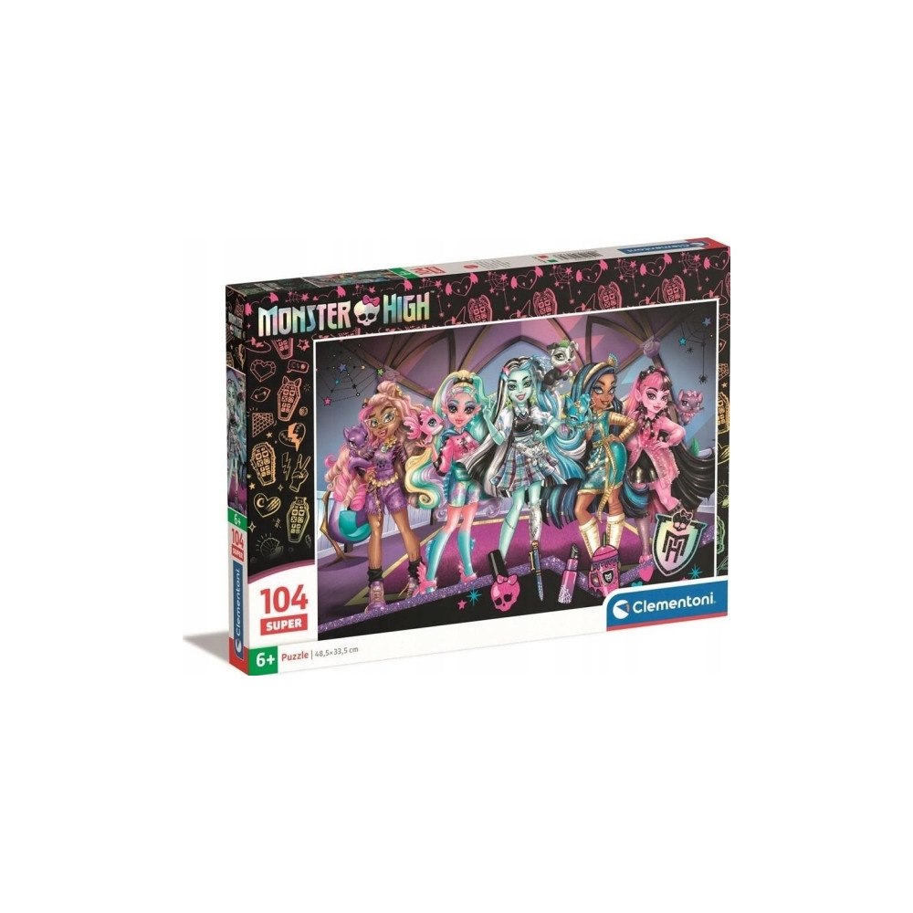 Clementoni Clementoni CLE-pussel 104 Super SuperColor Monster High 2578...