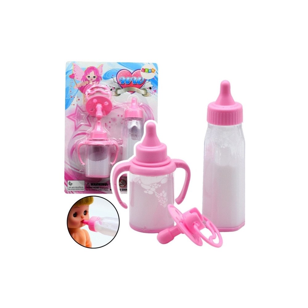 LEANToys LeanToys set för spädbarns dockor flaskor försvinnande mjölk...