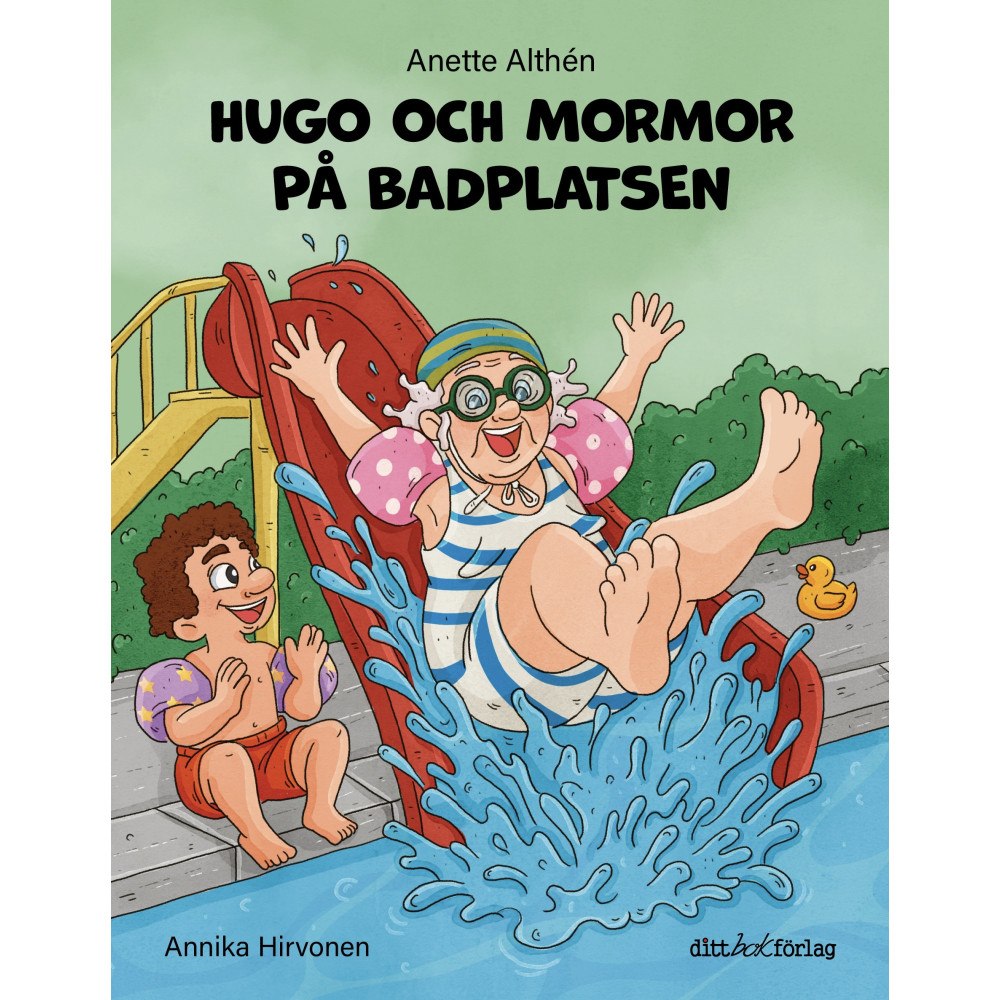 Anette Althén Hugo och mormor på badplatsen (inbunden)