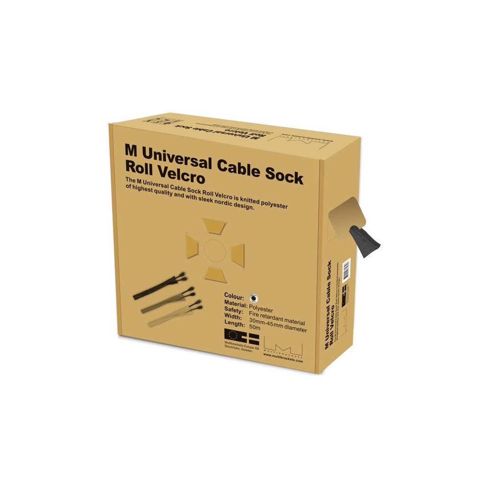 MULTIBRACKETS Multibrackets M Universal Cable Sock Touch Fastener - kabelorganiserare