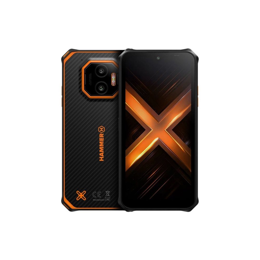 HAMMER HAMMER Energy X2 - svart, orange - 4G pekskärmsmobil - 128 GB - GSM