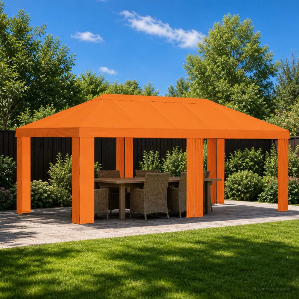 vidaXL Tältöverdrag 6 x 3 m Orange Polyester 190 gsm