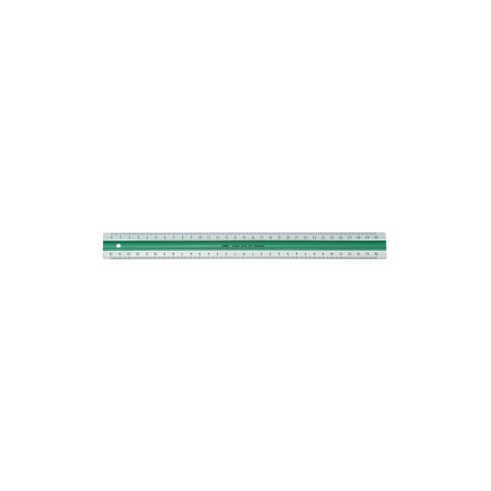 LINEX Lineal, Linex® Super, plast, dobbeltsidet, L: 50 cm, klar/gr...