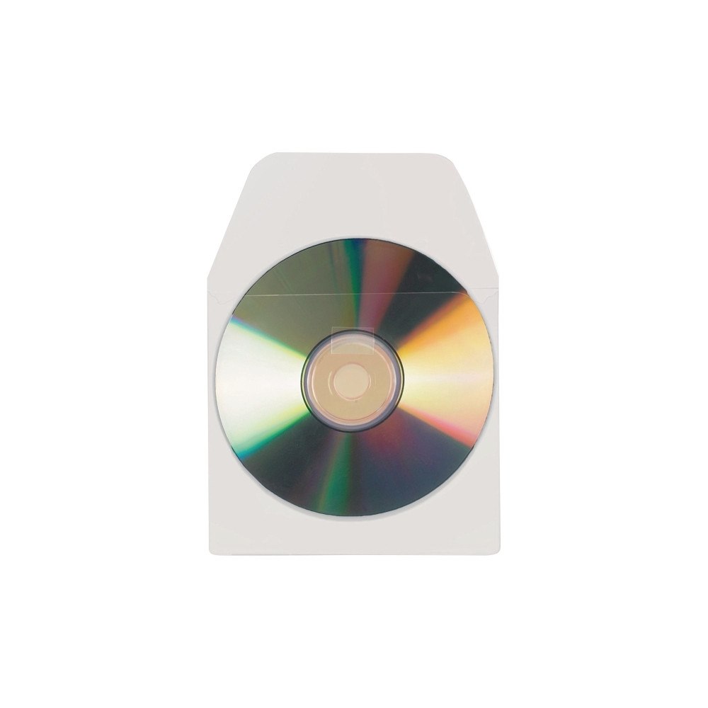 3L CD-fickor Djois® 6832-10, självhäftande, med flik, klara, pa...