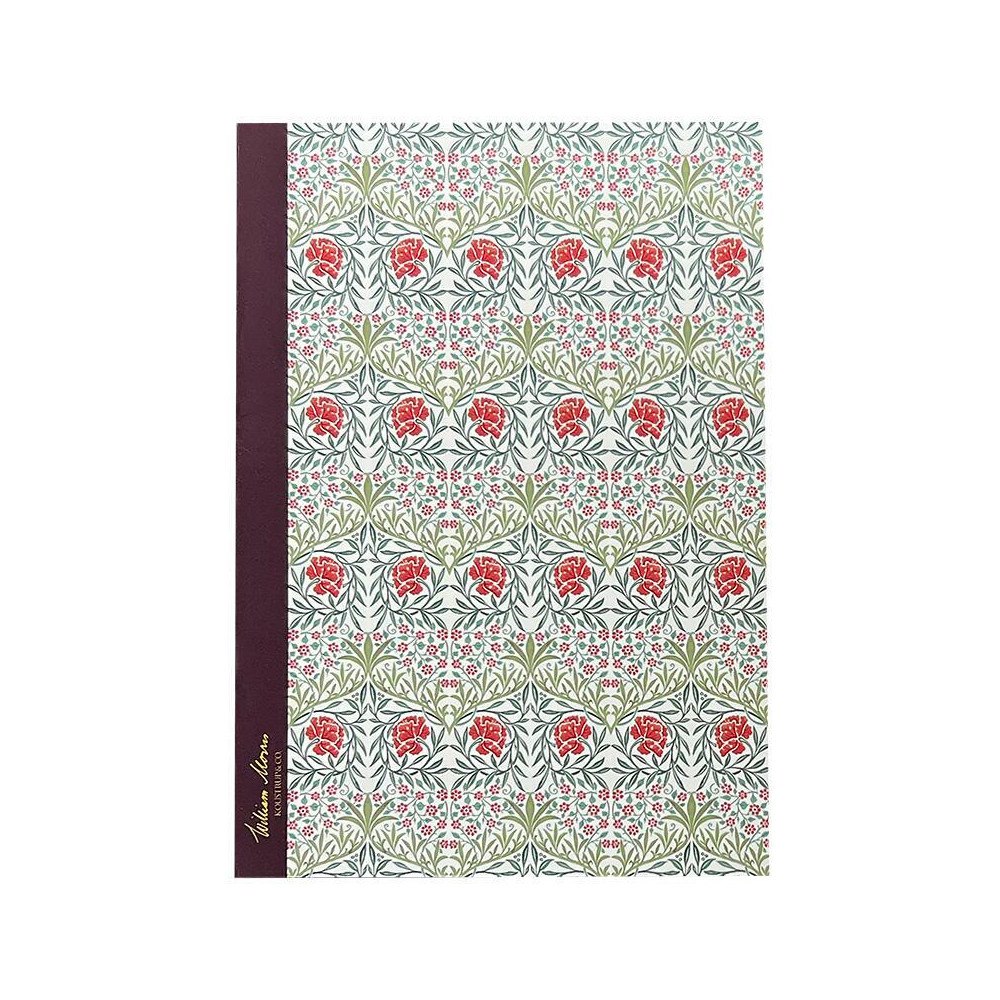 Koustrup & Co Anteckningshäfte - Oxford Red Pattern - William Morris