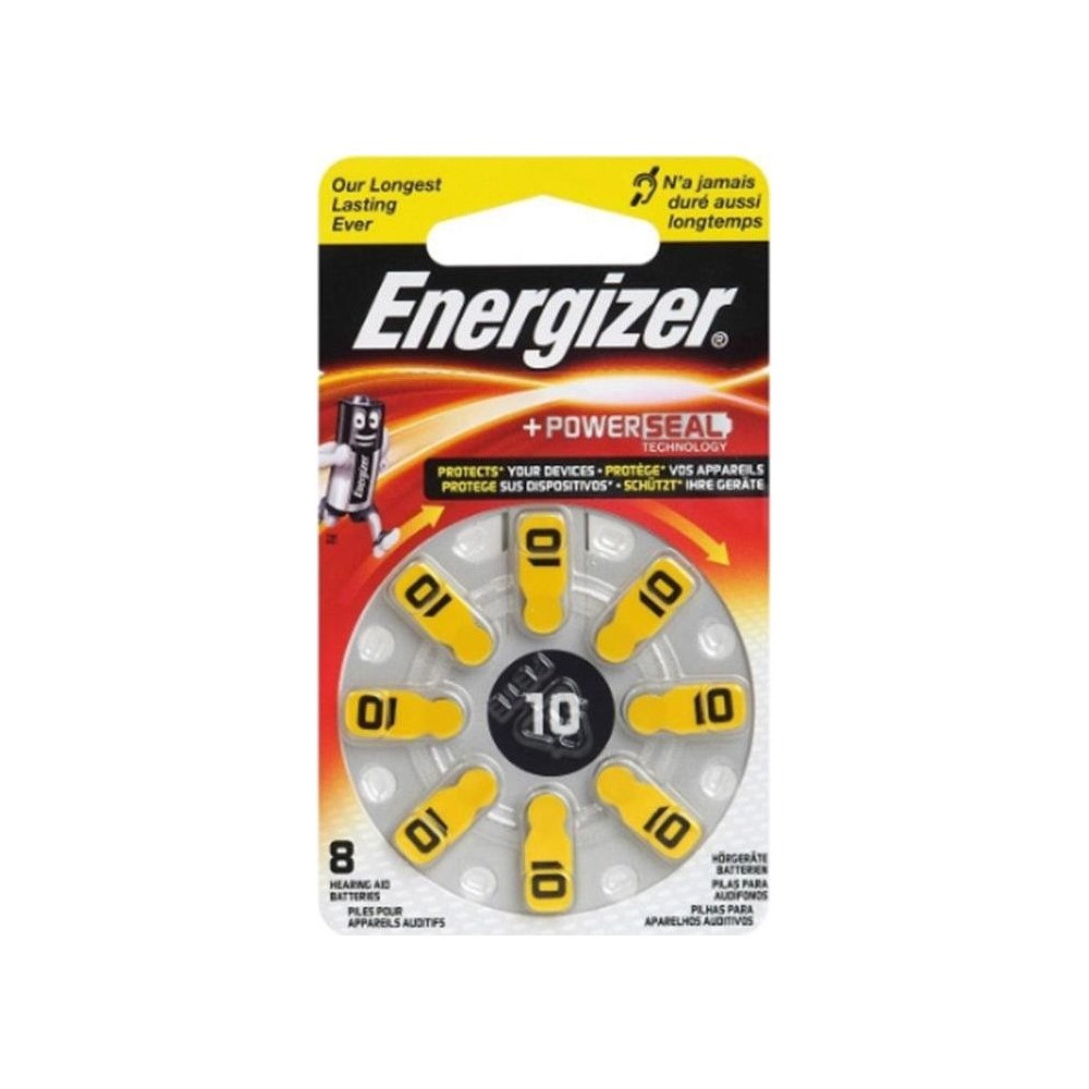 ENERGIZER Hörapparatbatterier Energizer® 10/PR70 zink-luft 1,4 V gul f...