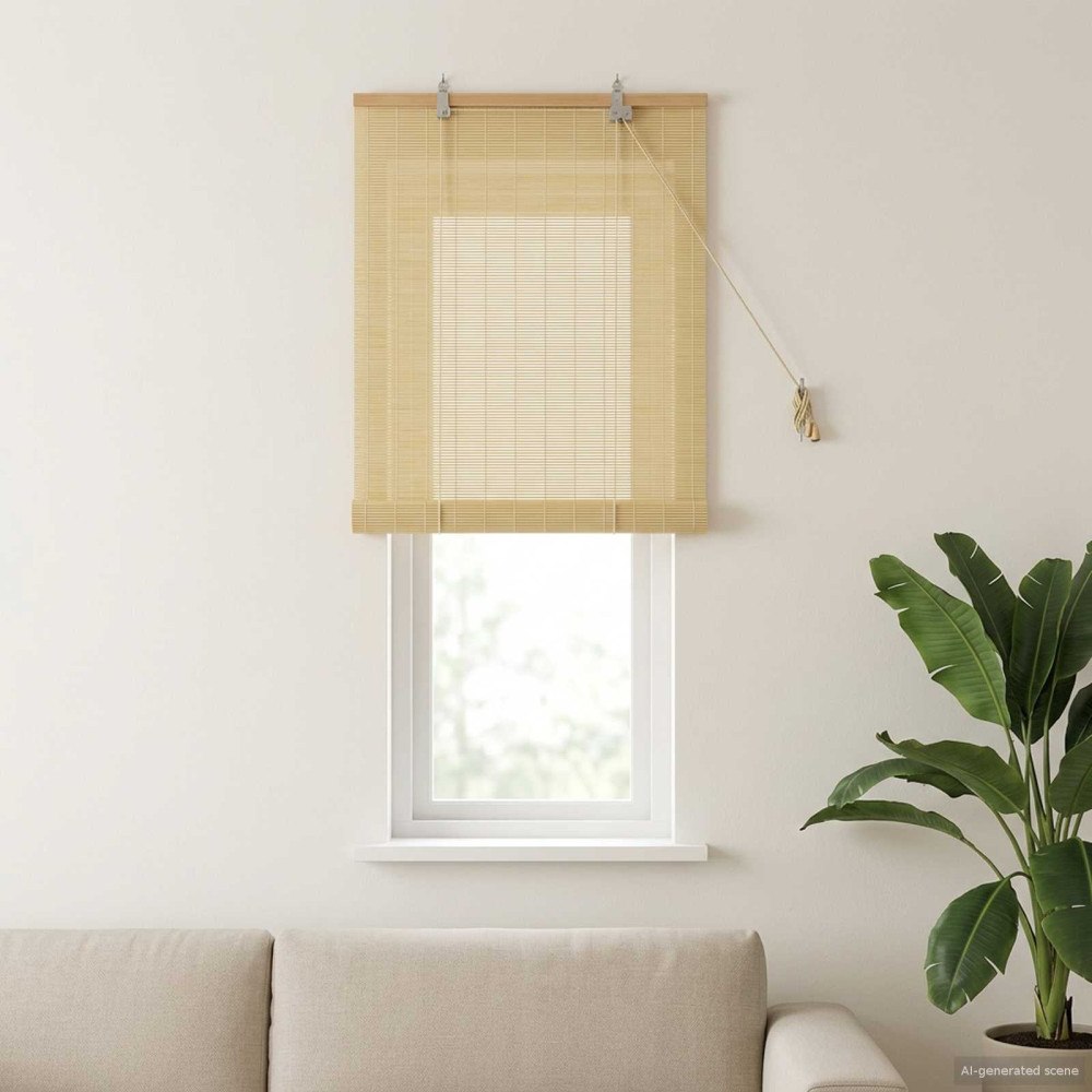 vidaXL Rullgardin Naturlig 40 x 160 cm Bambu