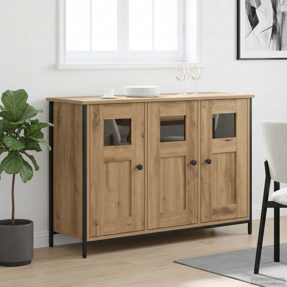 vidaXL Sideboard Artisan-ek 100 x 35 x 70 cm Konstruerat trä