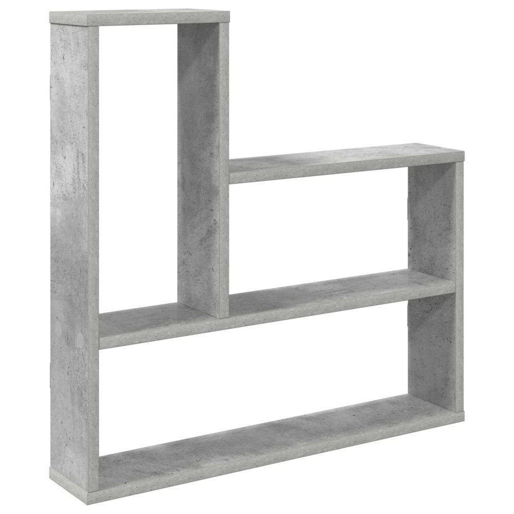 vidaXL Vägg hylla Betonggrå 60 x 11 x 60 cm Konstruerat trä