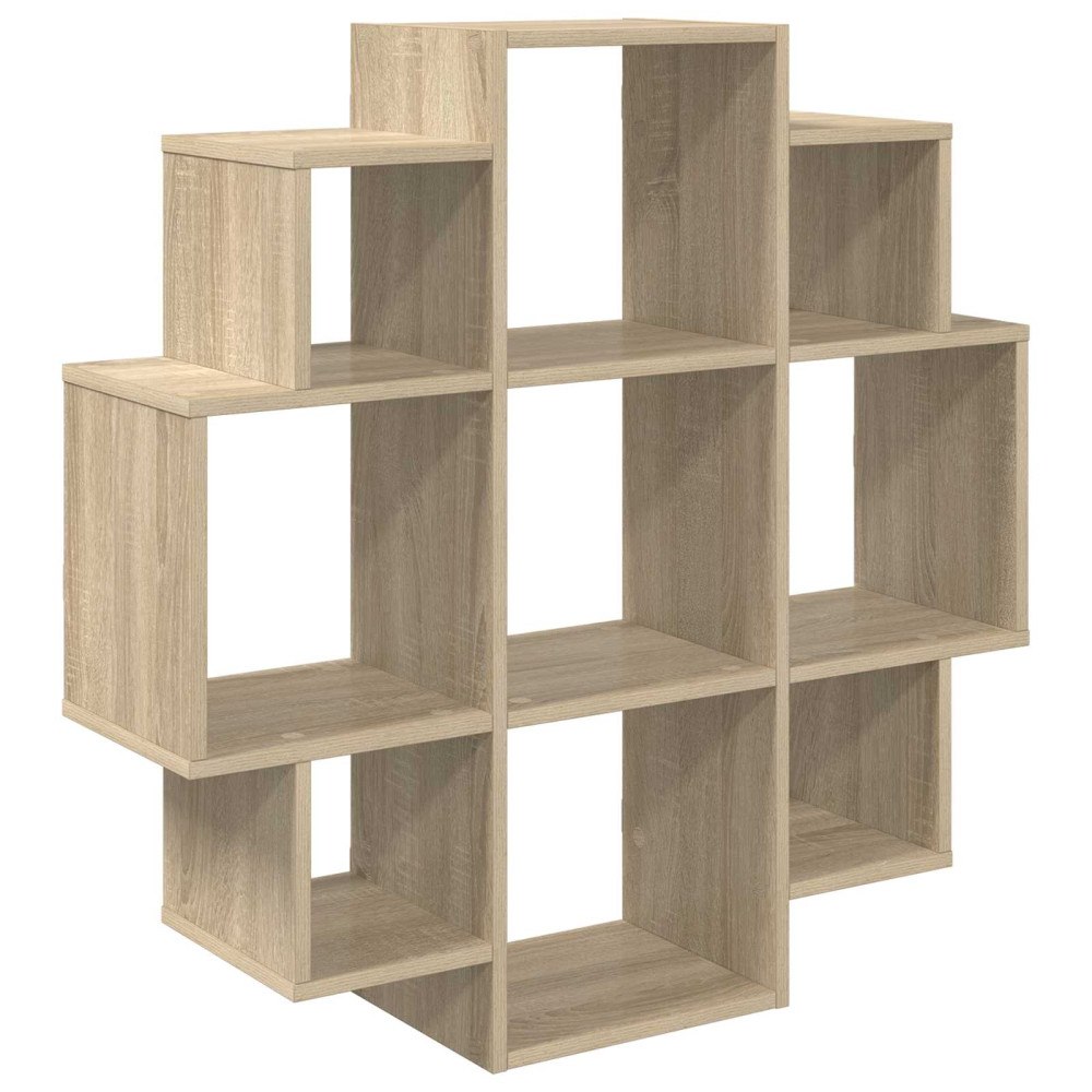 vidaXL Vägg hylla Sonoma-ek 90 x 25 x 90 cm Konstruerat trä