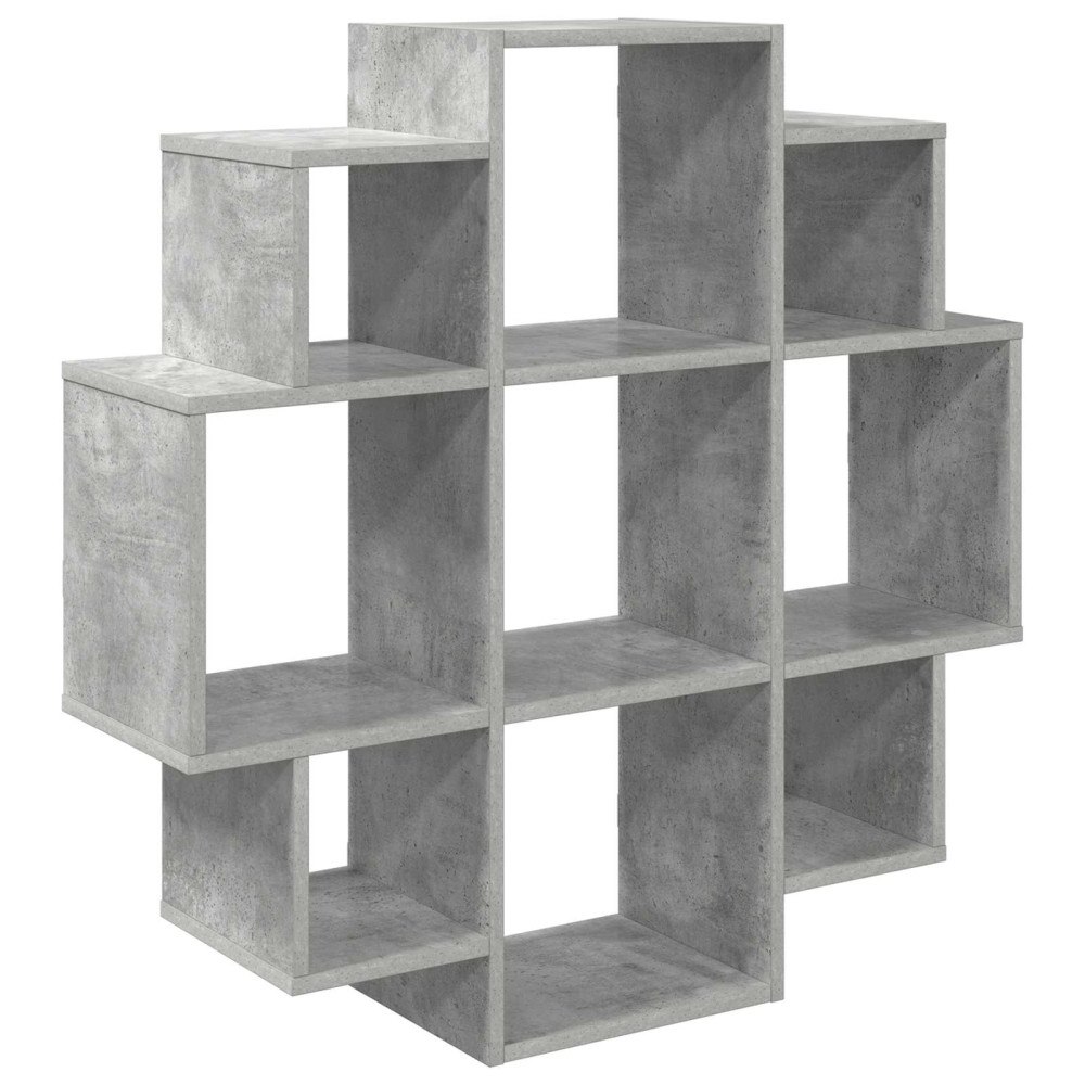 vidaXL Vägg hylla Betonggrå 90 x 25 x 90 cm Konstruerat trä