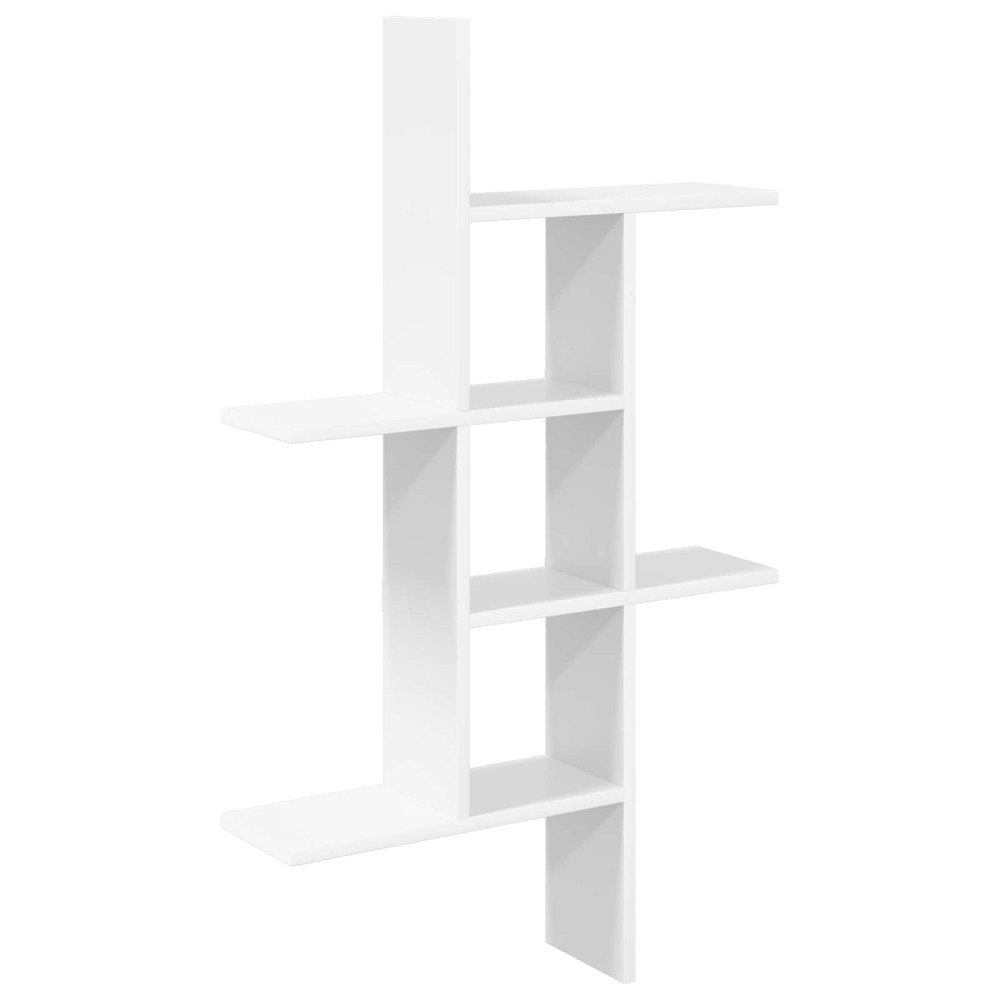 vidaXL Vägg hylla Vit 61 x 15 x 102 cm Konstruerat trä
