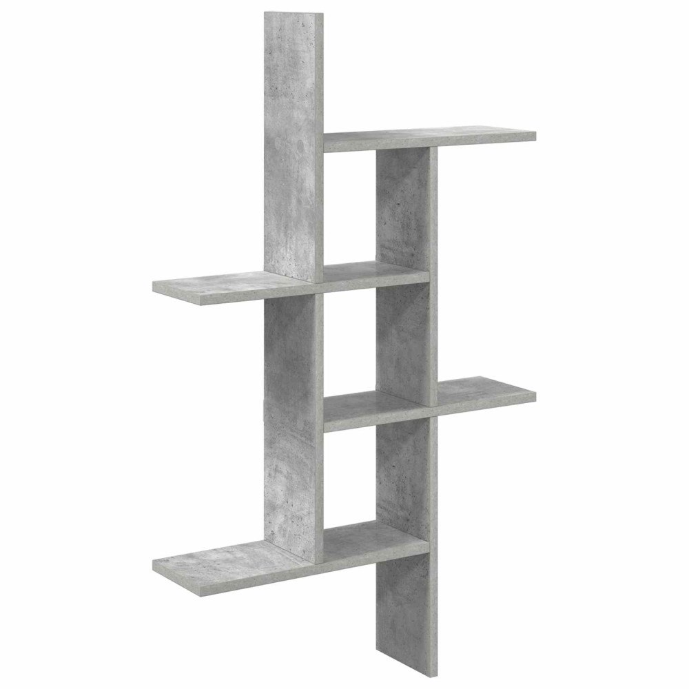vidaXL Vägg hylla Betonggrå 61 x 15 x 102 cm Konstruerat trä