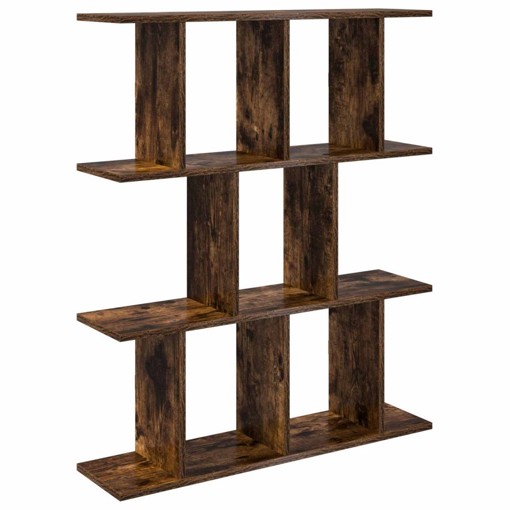 vidaXL Vägg hylla Rökt ek 80 x 20 x 96 cm Konstruerat trä
