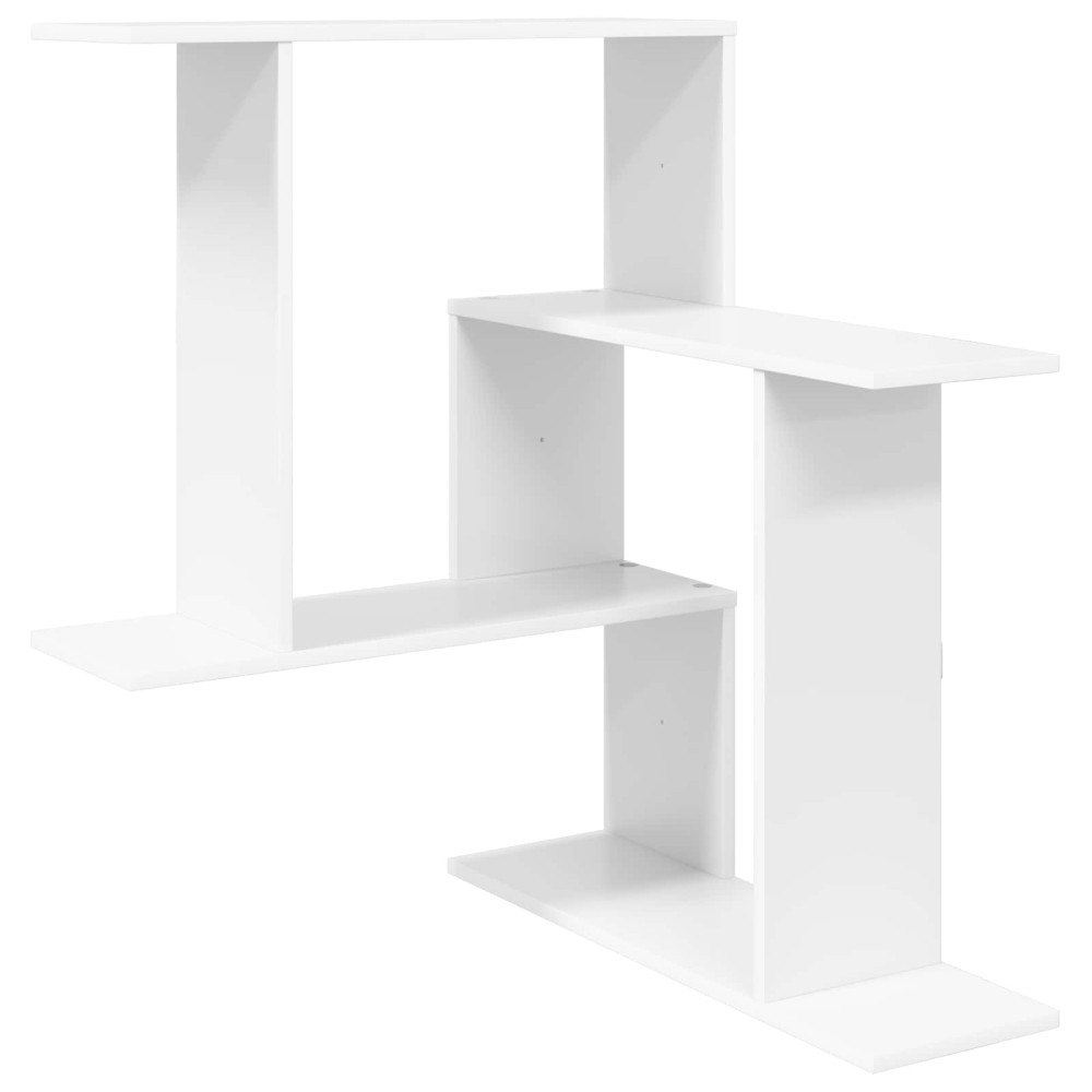 vidaXL Vägg hylla Vit 67 x 67 x 87 cm Konstruerat trä