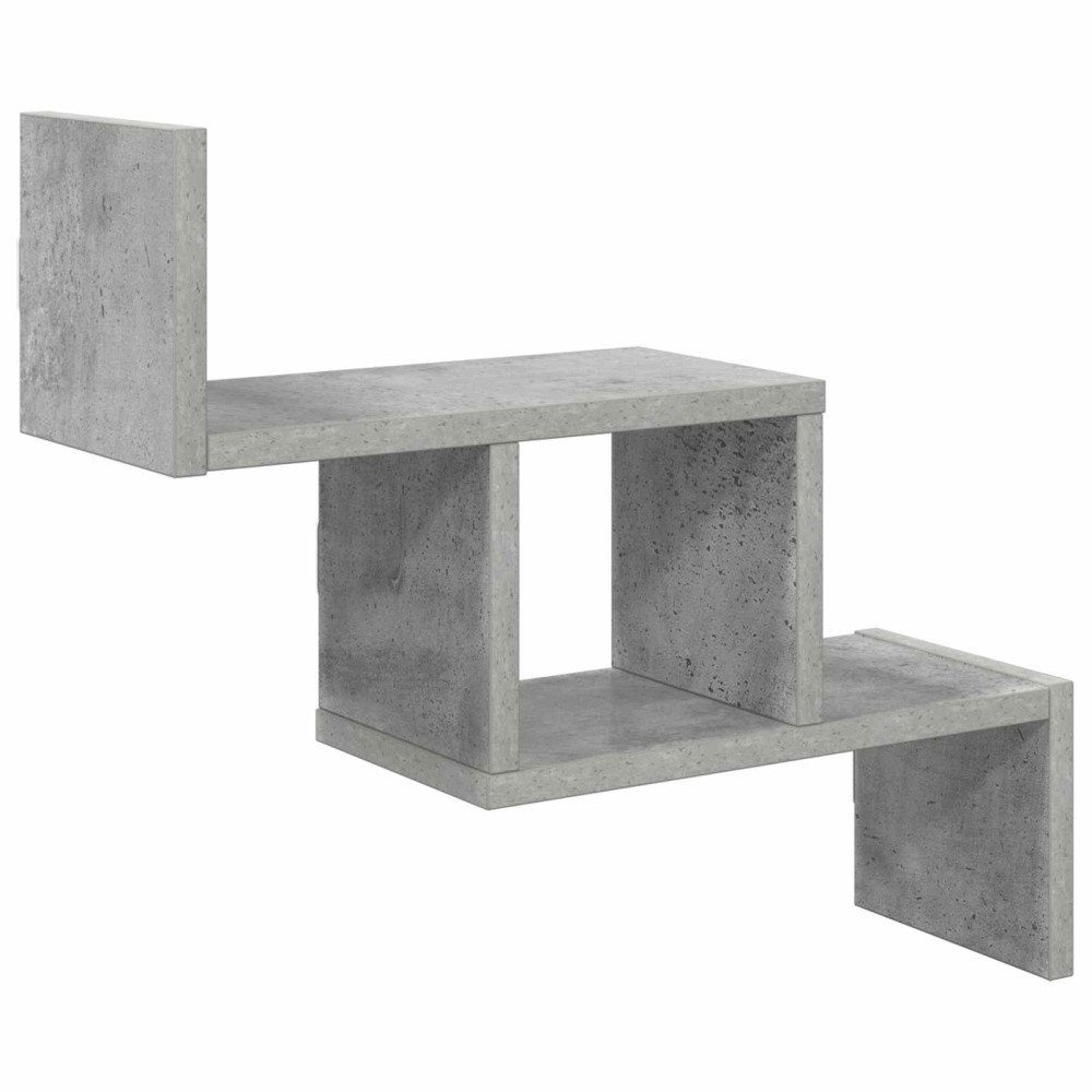 vidaXL Vägg hylla Betonggrå 48 x 15 x 42 cm Konstruerat trä